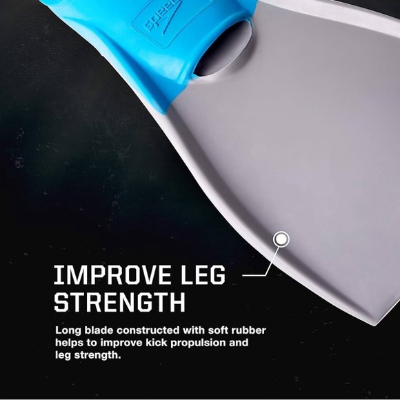 Speedo Unisex Adult Swim Training Fins, Men’s 7-8, women’s 8.5-9.5 - Picture 3 of 8